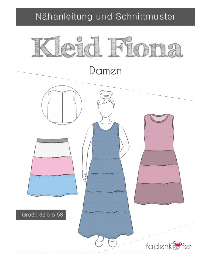 Kleid "Fiona" by Fadenkäfer, Papierschnittmuster
