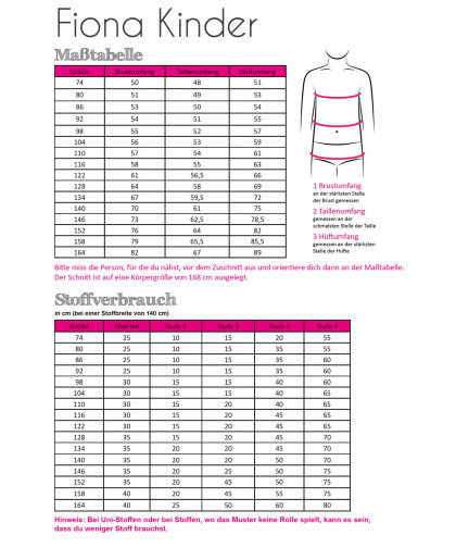Kleid "Fiona" by Fadenkäfer, Papierschnittmuster