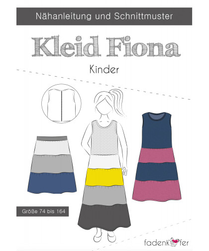 Kleid "Fiona" by Fadenkäfer, Papierschnittmuster