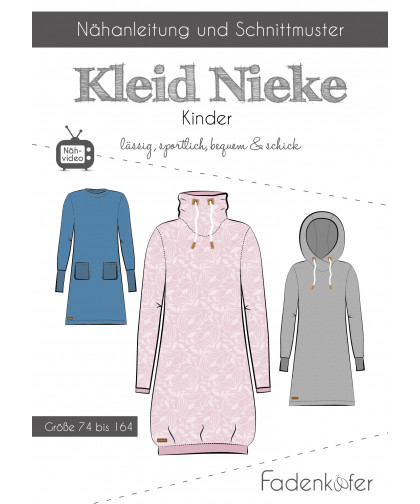 Kleid "Nieke" by Fadenkäfer, Papierschnittmuster