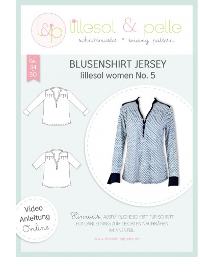 Blusenshirt Jersey - Women No. 5 by lillesol & pelle, Papierschnitt