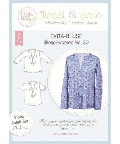 Bluse "Evita" Women No. 20 by lillesol & pelle, Papierschnitt