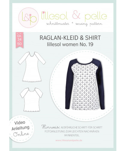 Raglan-Kleid & Shirt - Women No. 19 by lillesol & pelle, Papierschnitt