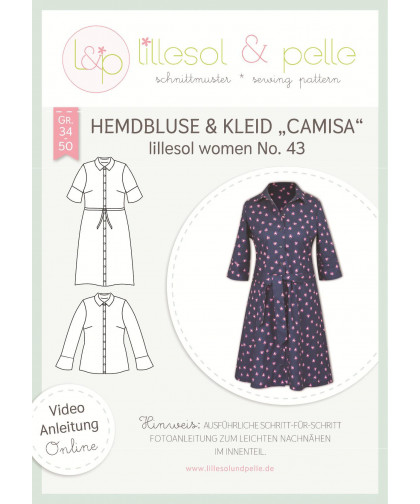 Hemdbluse & Kleid "Camisa" Women No. 43 by lillesol & pelle, Papierschnitt