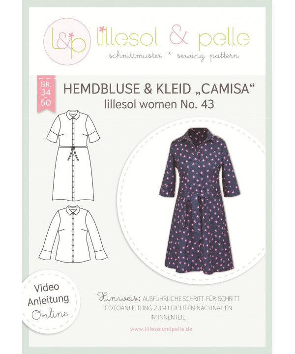 Hemdbluse & Kleid "Camisa" Women No. 43 by lillesol & pelle, Papierschnitt