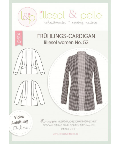 Frühlings-Cardigan - Women No. 52 by lillesol & pelle, Papierschnitt