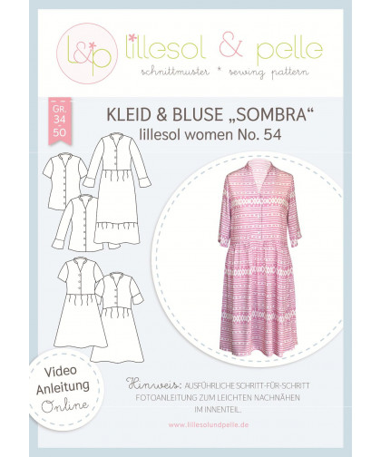 Kleid/Bluse "Sombra" Women No. 54 by lillesol & pelle, Papierschnitt