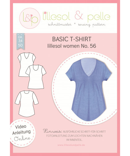 Basic T-Shirt - Women No. 56 by lillesol & pelle, Papierschnitt