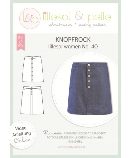 Knopfrock Women No. 40 by lillesol & pelle, Papierschnitt