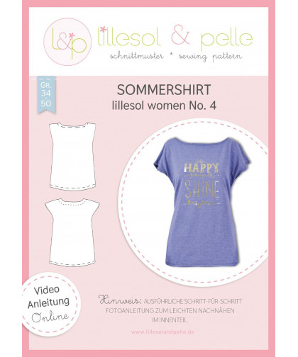 Sommershirt - Women No. 4 by lillesol & pelle, Papierschnitt