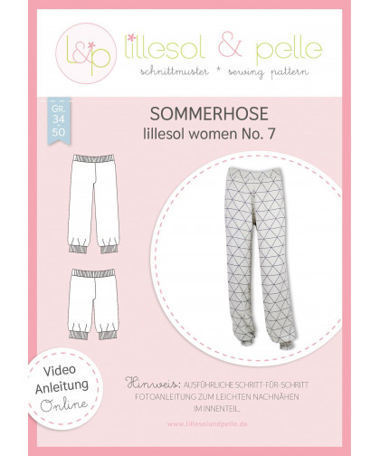 Sommerhose - Women No. 7 by lillesol & pelle, Papierschnitt