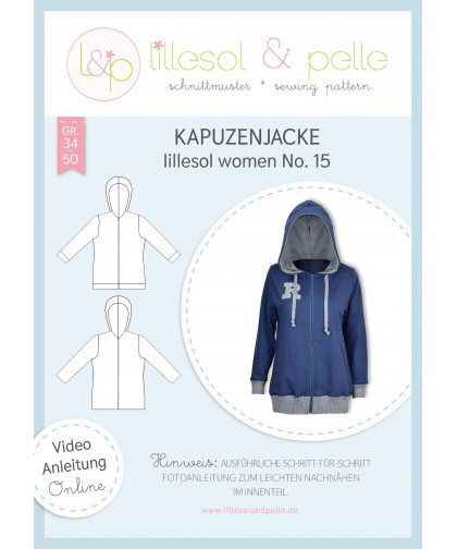 Kapuzenjacke - Women No. 15 by lillesol & pelle, Papierschnitt