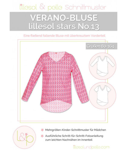 Bluse "Verano" basics No. 13 by lillesol & pelle, Papierschnitt