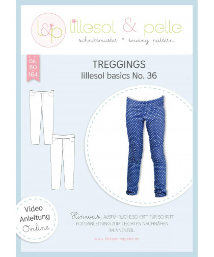 Treggings - basics No. 36 by lillesol & pelle, Papierschnitt