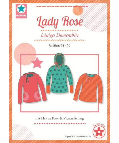 Shirt "Lady Rose", by mialuna Papierschnittmuster