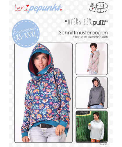 Pullover "Oversized.pulli" by leni pepunkt, Papierschnittmuster