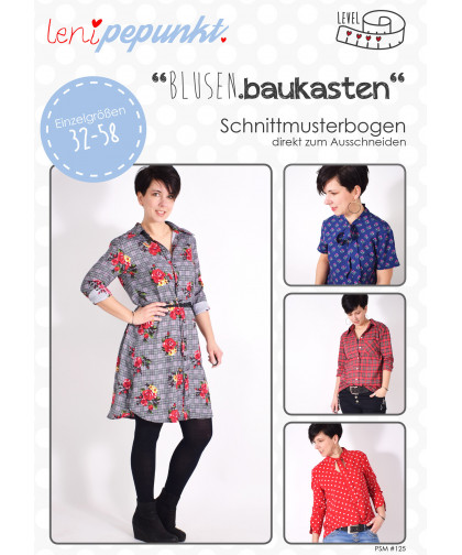 Bluse "BLUSEN.baukasten" by leni pepunkt, Papierschnittmuster