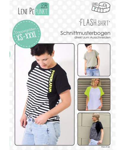 Shirt "FLASH.shirt" by leni pepunkt, Papierschnittmuster