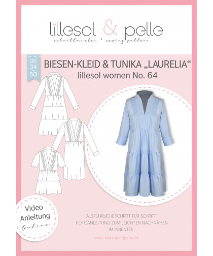 Biesen-Kleid & Tunika "Laurelia" - Women No. 64 by lillesol & pelle