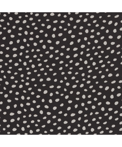 0,1m Viskose "Pauline" Dots - schwarz