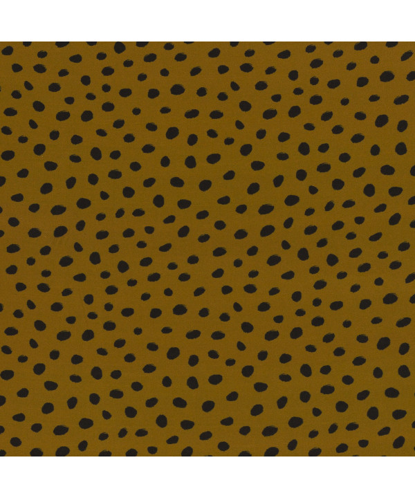 0,1m Viskose "Pauline" Dots - curry