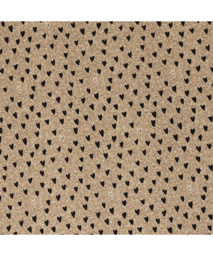 0,1m Sweat "Sweet Bears" Herzen beige
