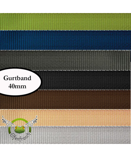 Gurtband Uni 40mm