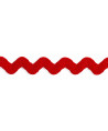 1m Zackenlitze Uni 14mm - rot (722)