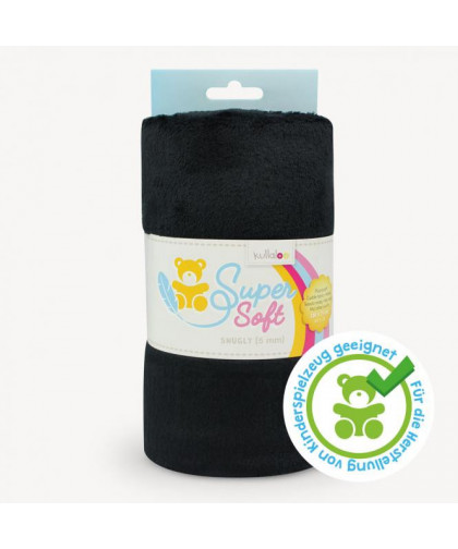 Kullaloo Plüschstoff "Snugly" 5mm schwarz