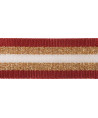 Gurtband Lurex dunkelrot 38 mm
