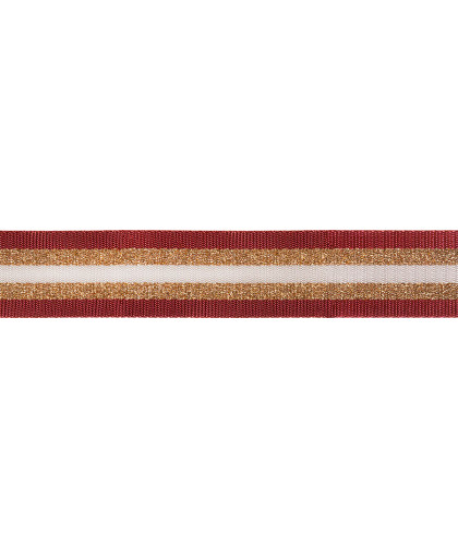 Gurtband Lurex dunkelrot 38 mm