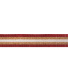 Gurtband Lurex dunkelrot 38 mm