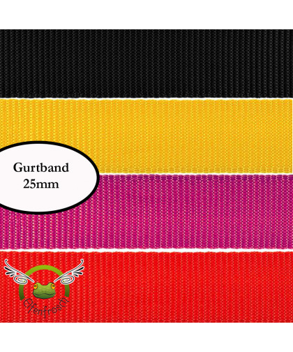 0,1m Gurtband Uni 25mm
