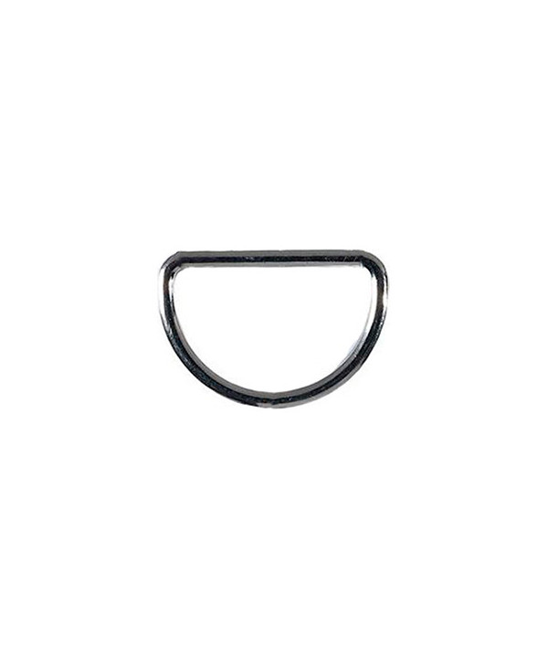 Halbrundring / D-Ring 25mm silber