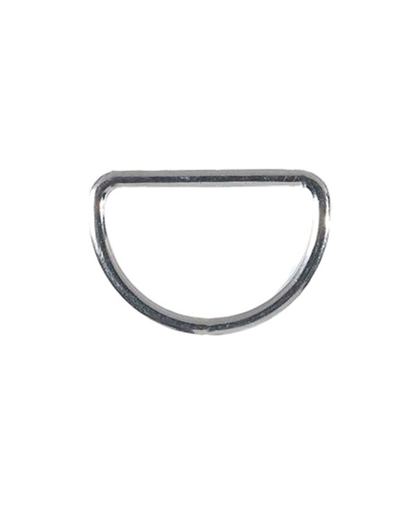 Halbrundring / D-Ring 40mm silber