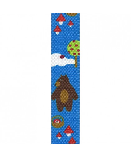 Gurtband Bär Blau 30mm
