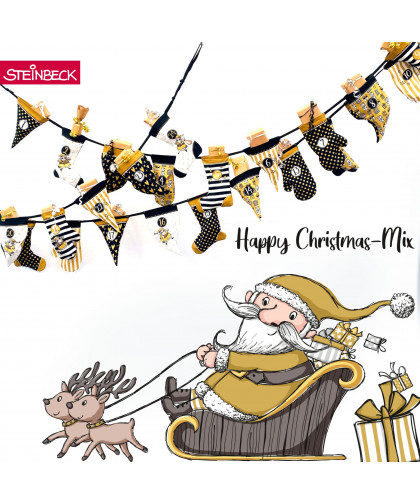 1 Panel Adventskalender “Happy Christmas" MIX by Steinbeck