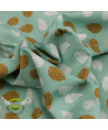 0,1m Baumwolle  "Toni" Federn mint