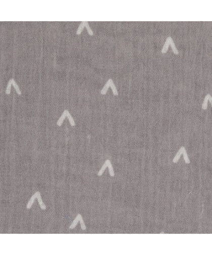 Double Gauze / Musselin "Brush Geo" by Lila-Lotta