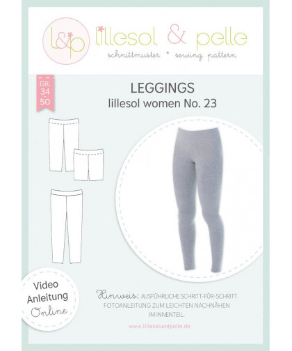 Leggings Hose - Women No. 23 by lillesol & pelle, Papierschnitt