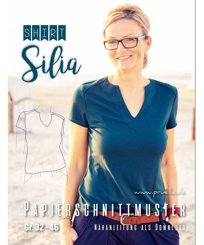 Shirt "Silia" by Prülla, Papierschnitt