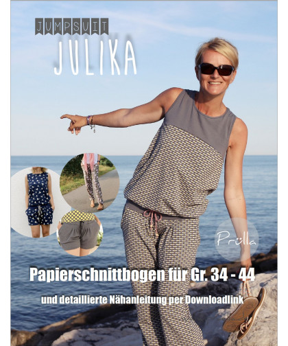 Jumpsuit "Julika" by Prülla, Papierschnitt