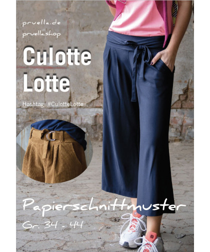 Culotte Hose "Lotte" by Prülla, Papierschnitt