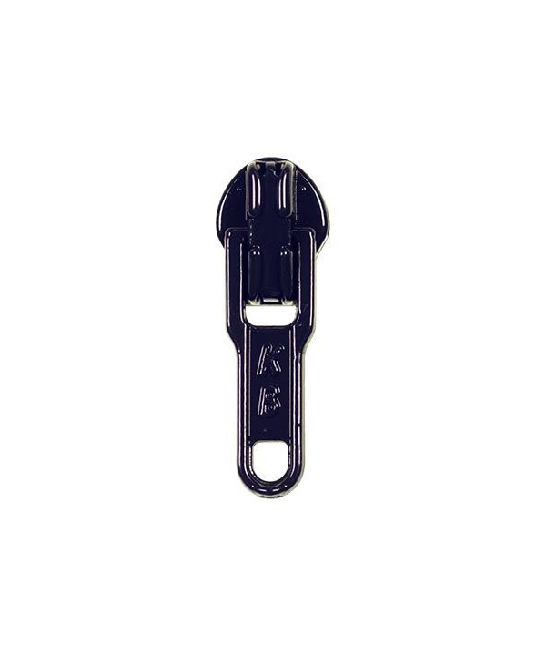 Zipper / Schieber f. Endlos-Reißverschluss dunkelblau