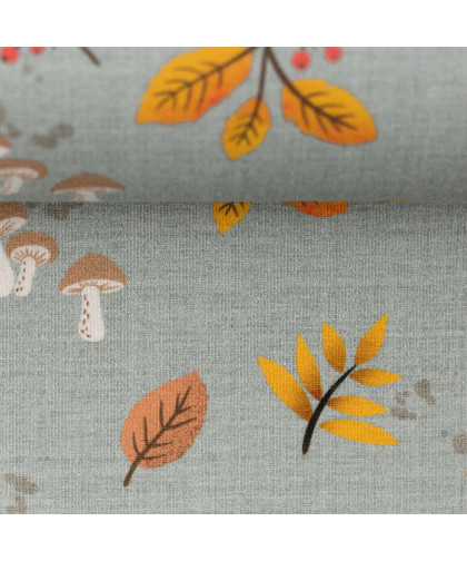 0,1m Jersey "Igel Iggi" Blätter by Christiane Zielinski