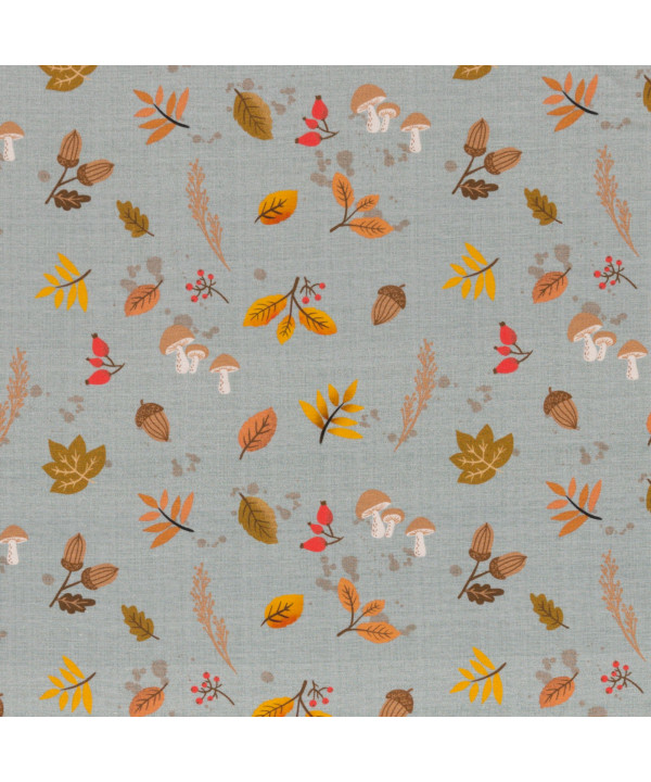 0,1m Jersey "Igel Iggi" Blätter by Christiane Zielinski