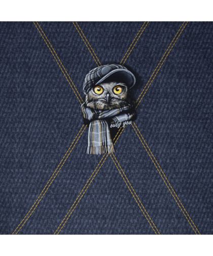 1 Panel French Terry "Owly You" Edgy by Thorsten Berger