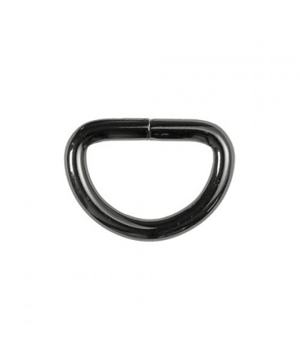 Halbrundringe / D-Ringe 25mm gunmetal