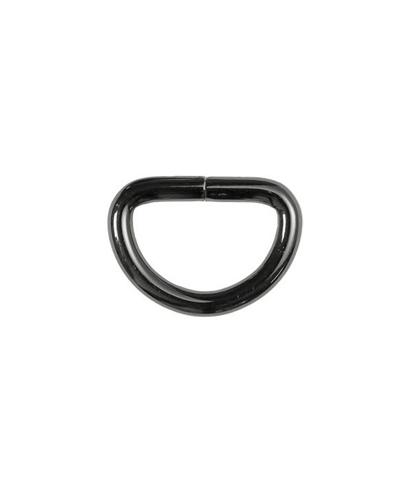 Halbrundringe / D-Ringe 25mm gunmetal