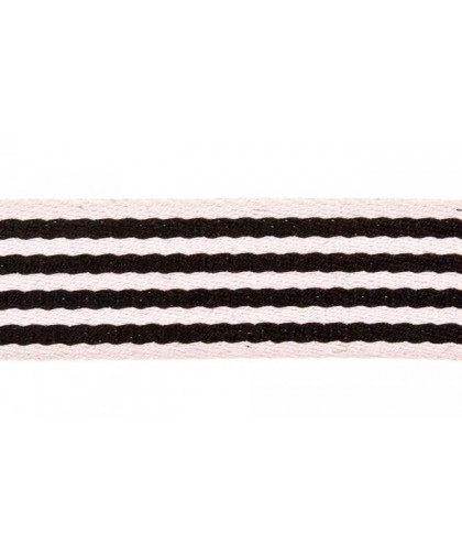 0,1m Gurtband Streifen 38mm - schwarz